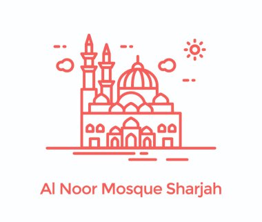 Sharjah, nur Camii ünlü bir cami 