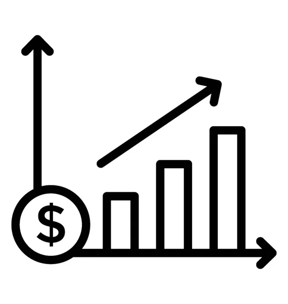 Wykres Przedstawiający Dane Statystyczne Biznesowe — Wektor stockowy