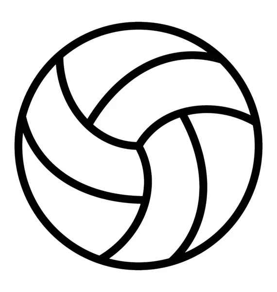 Volleyball Beach Ball Played Beaches — Stock Vector