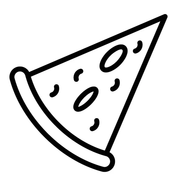 トッピングのピザのスライス — ストックベクタ