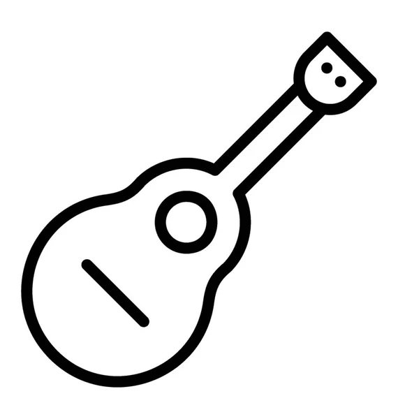 Ein Musikinstrument Namens Gitarre — Stockvektor