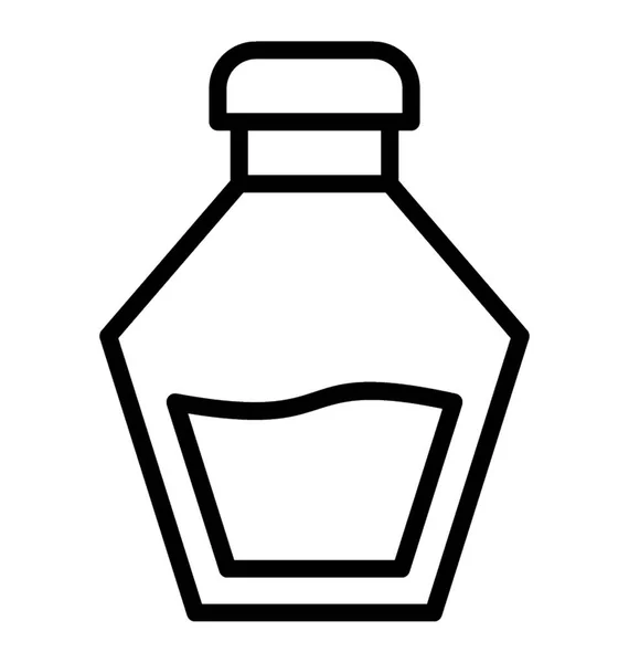 Spray Fragante Una Botella Perfume — Vector de stock