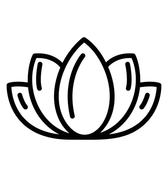 Une Fleur Sacrée Connue Pour Son Symbole Beauté Thaïlande Appelée — Image vectorielle