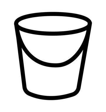 Bir kova su depolama için kullanılan 