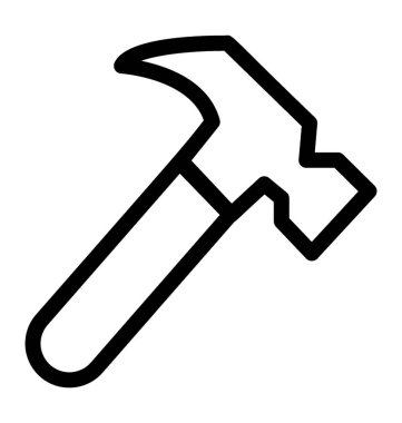 Çekiç, grev için bir araç ve carpenter tarafından kullanılan 
