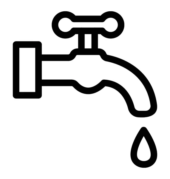 水道水を示す水の供給 — ストックベクタ