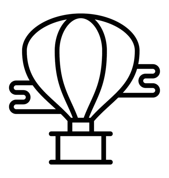 Gorącym Powietrzem Balon Symbolizujące Przygoda — Wektor stockowy