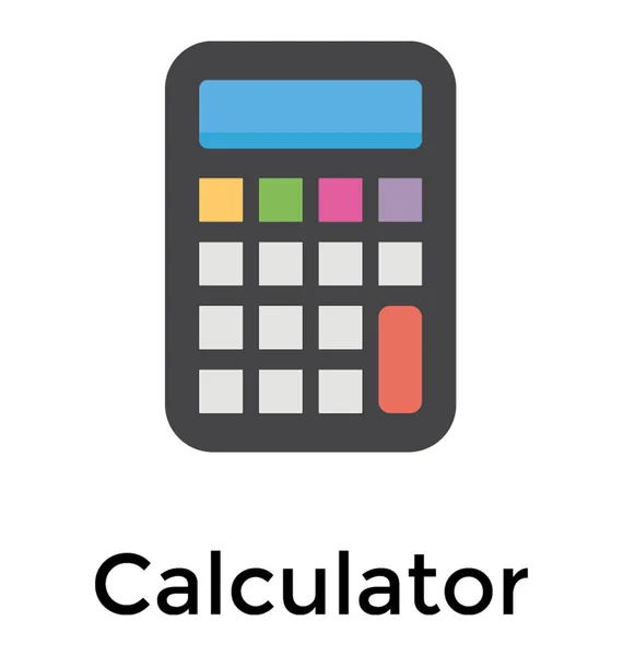 Gadget Pour Calculer Les Montants Calculatrice — Image vectorielle