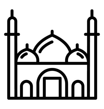 Müslümanların kutsal dua yeri, cami simgesi 