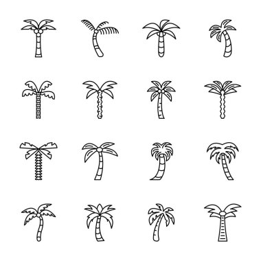 Palm simgeler vektör 