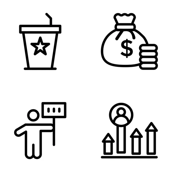Election Polls Vector Icons