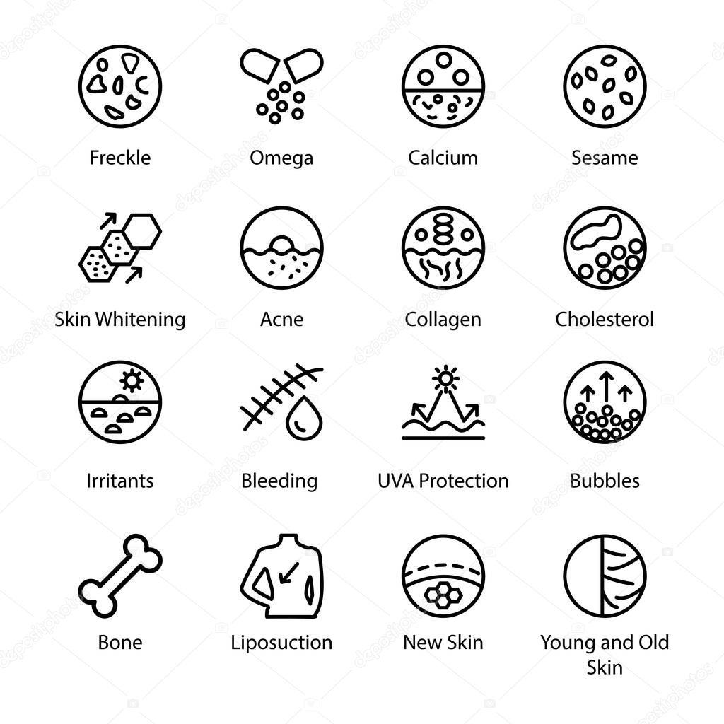 Skin Problem Vector Icons