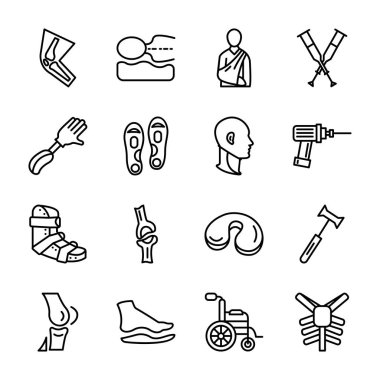 Ortopedik vektör öğeleri kümesi 