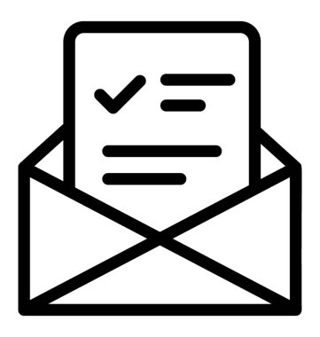 Kağıt zarf gösteren e-posta onay kavram