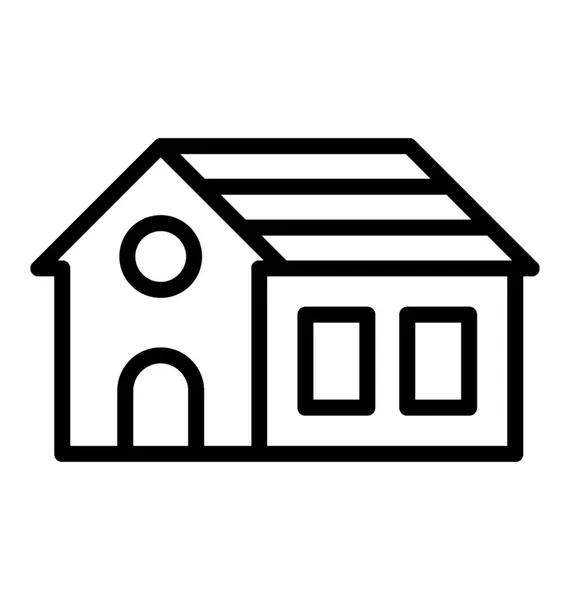 Icona Della Casa Famiglia Residenziale — Vettoriale Stock