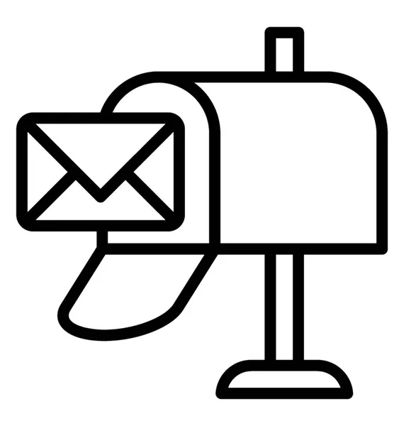 手紙やメールのポスト ボックス — ストックベクタ