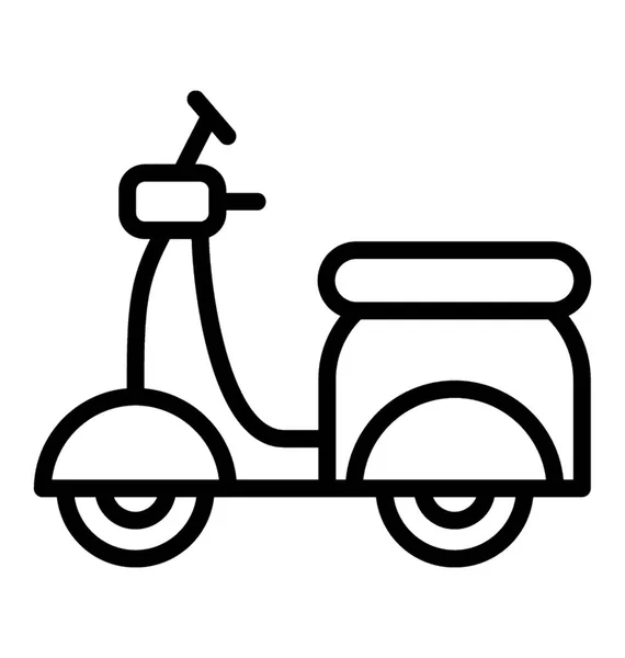 Vieux Scooter Style — Image vectorielle