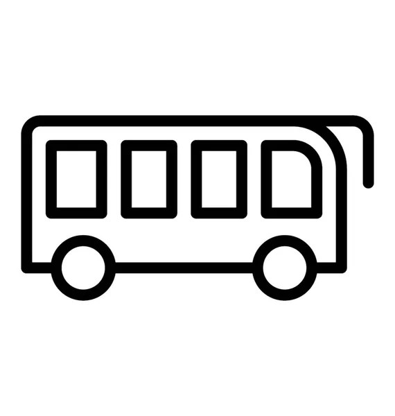 Ein Transportfahrzeug Ein Bus — Stockvektor