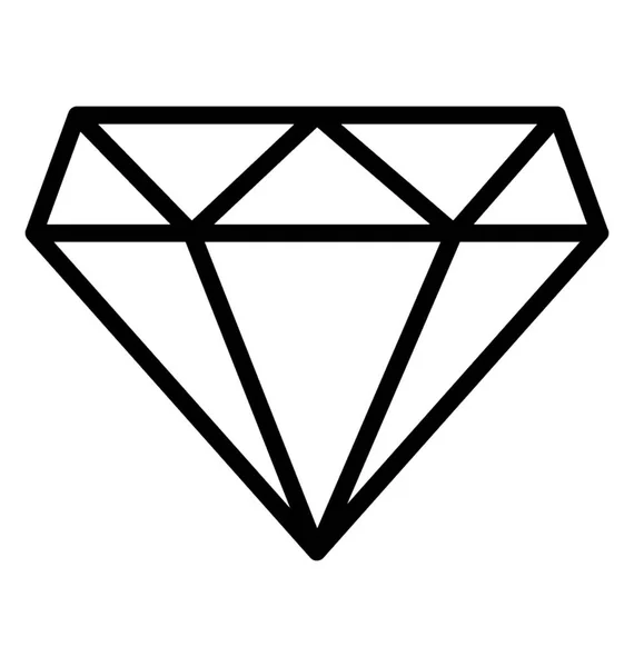 다이아몬드 문신의 아이콘 디자인 — 스톡 벡터
