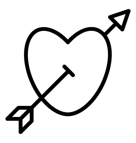 Ікона Дизайн Куполоподібного Серця — стоковий вектор