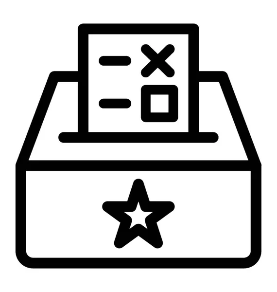 Schede Elettorali Utilizzate Mettere Voti — Vettoriale Stock