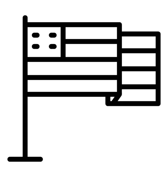 Ikona Příznaku Malé Strany — Stockový vektor