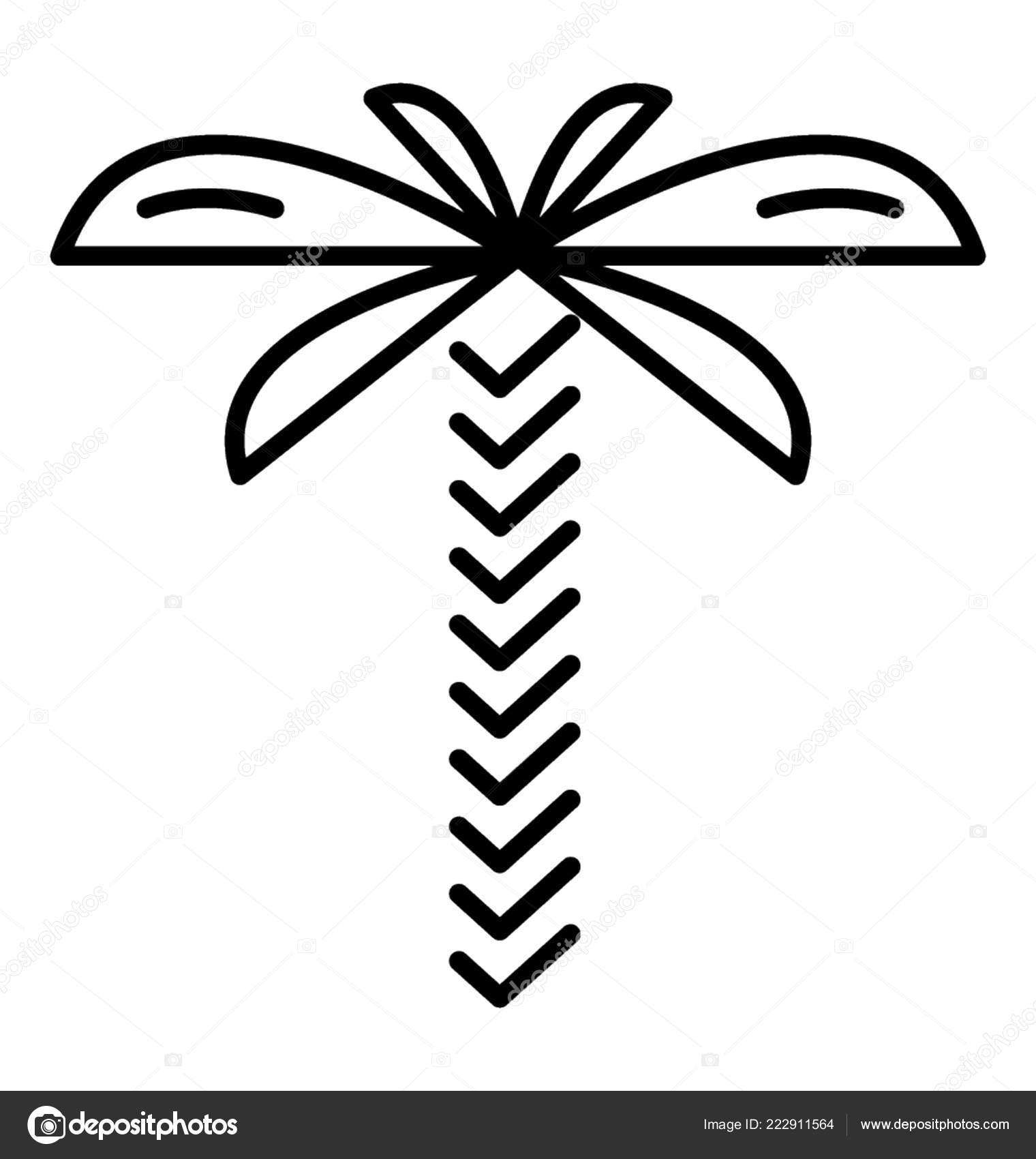 Fruit Bearing Coconut Tree Stock Vector Image by ©prosymbols 222911564