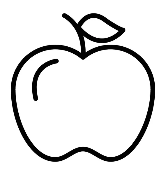 Dieta Saludable Manzana Fruta — Vector de stock