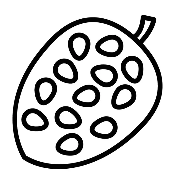 Blackberry Icône Fruits Design — Image vectorielle