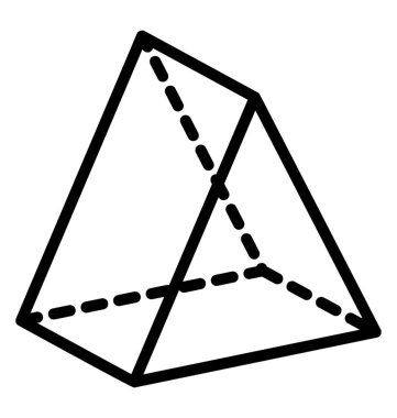 3D şekil tasarımını bir prizma