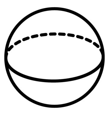 Vektör simge 3d tasarım küre