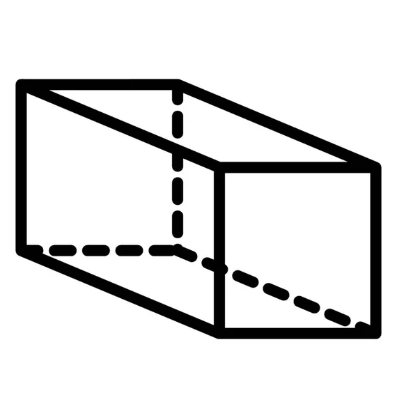 Forma Cuboide — Vettoriale Stock