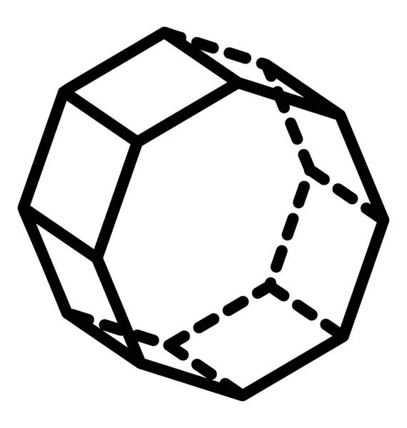 Tasarım Pentagonal Prizma — Stok Vektör