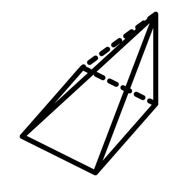 Design Ícone Vetorial Simples Forma Geométrica — Vetor de Stock