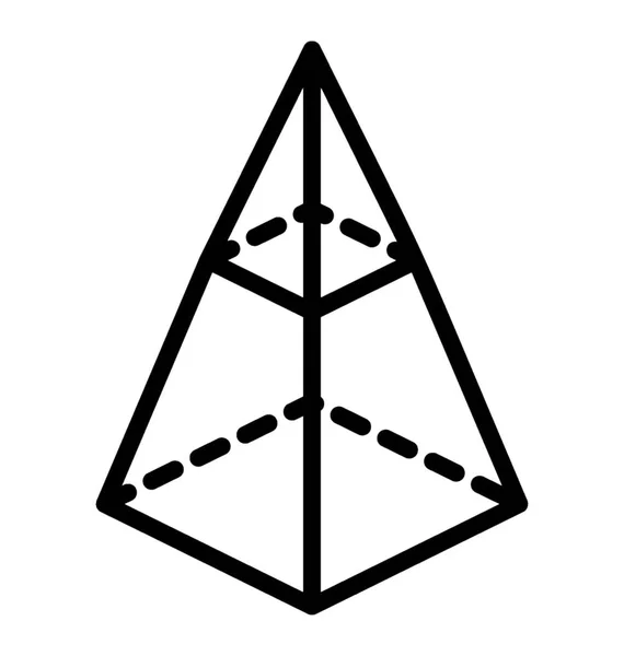 Ícone Design Pirâmide — Vetor de Stock