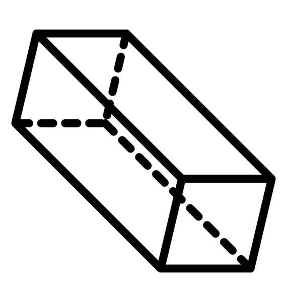 Tasarım Cuboid Çizim — Stok Vektör