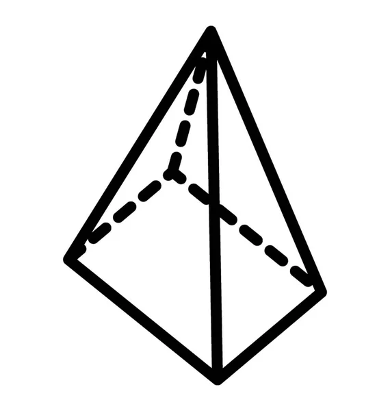 独立的图标设计金字塔 — 图库矢量图片