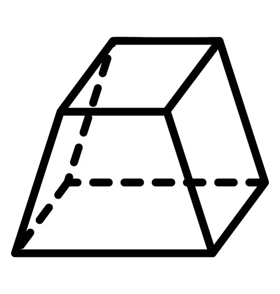 Vector Pictogram Trapezium Tekening — Stockvector