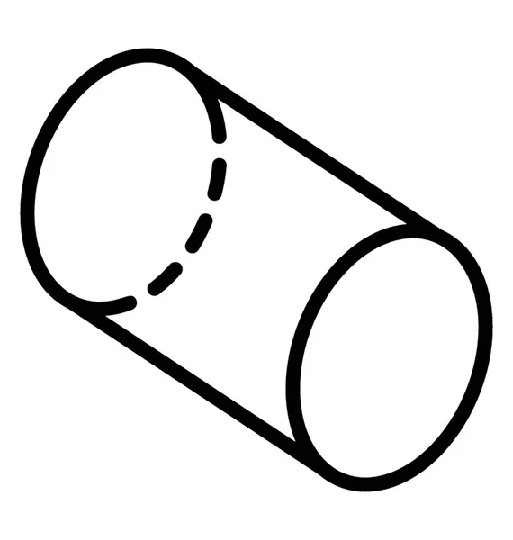 Icône Cylindre Forme — Image vectorielle