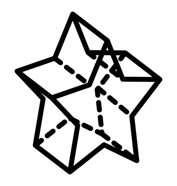 Stjärnan Vektor Ikon Design Form — Stock vektor