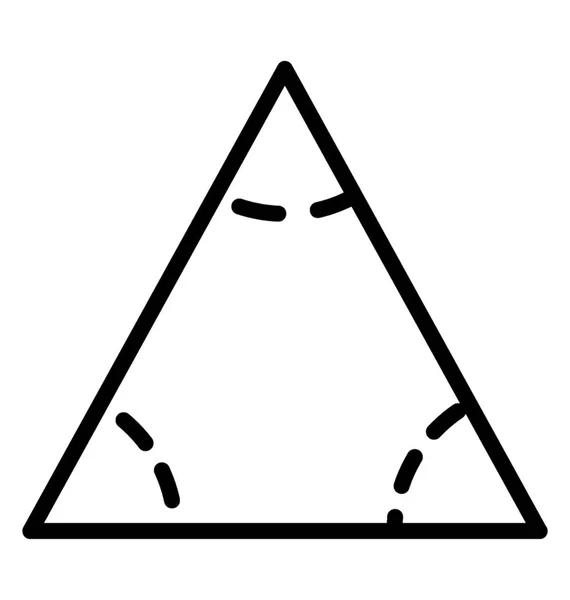 带角度的三角形图标 — 图库矢量图片