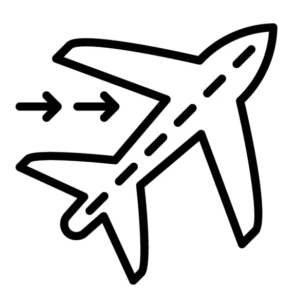 Flygplanet Takeoff Vektor Symbol — Stock vektor