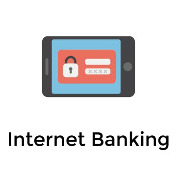 Kartı ve kilit ile bir internet bankacılığı