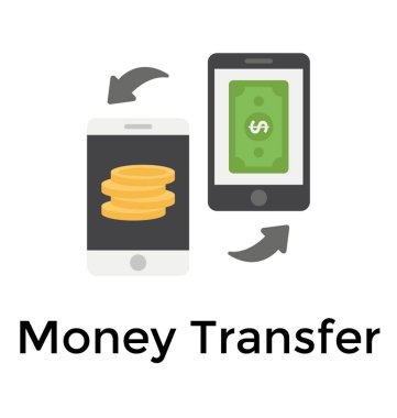 Smartphone üzerinden para transferi işlem 