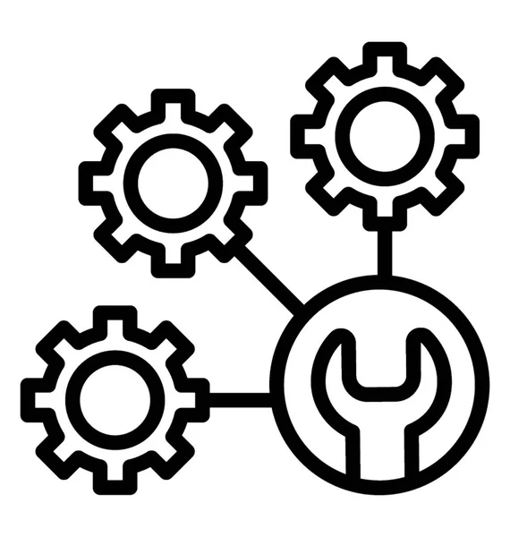 Ferramentas Configurações Para Serviço Gerenciamento — Vetor de Stock