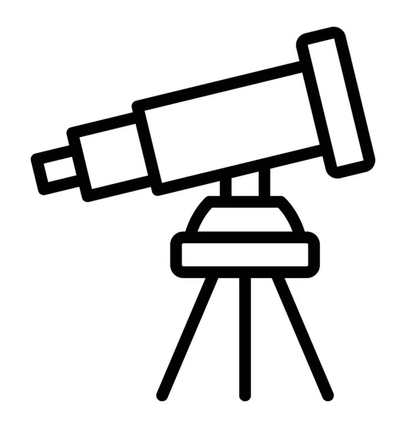 Instrumento Óptico Utilizado Laboratórios Telescópio — Vetor de Stock