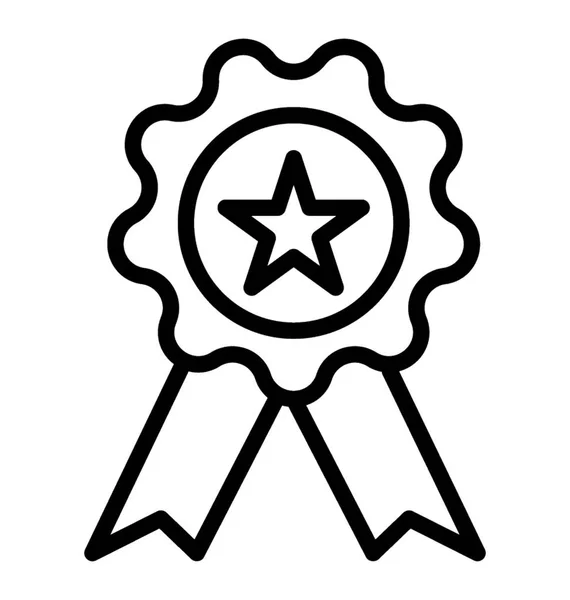 冠军的明星徽章 — 图库矢量图片