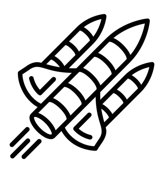 Raketuppskjutning För Utforskning Rymden — Stock vektor