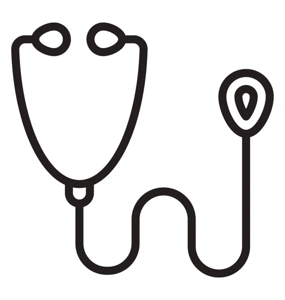 Narzędzie Lekarskie Lub Sprzęt Medyczny Stetoskop — Wektor stockowy