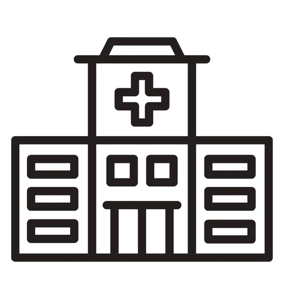 Krankenhaus Ein Symbol Der Medizinischen Einrichtung — Stockvektor